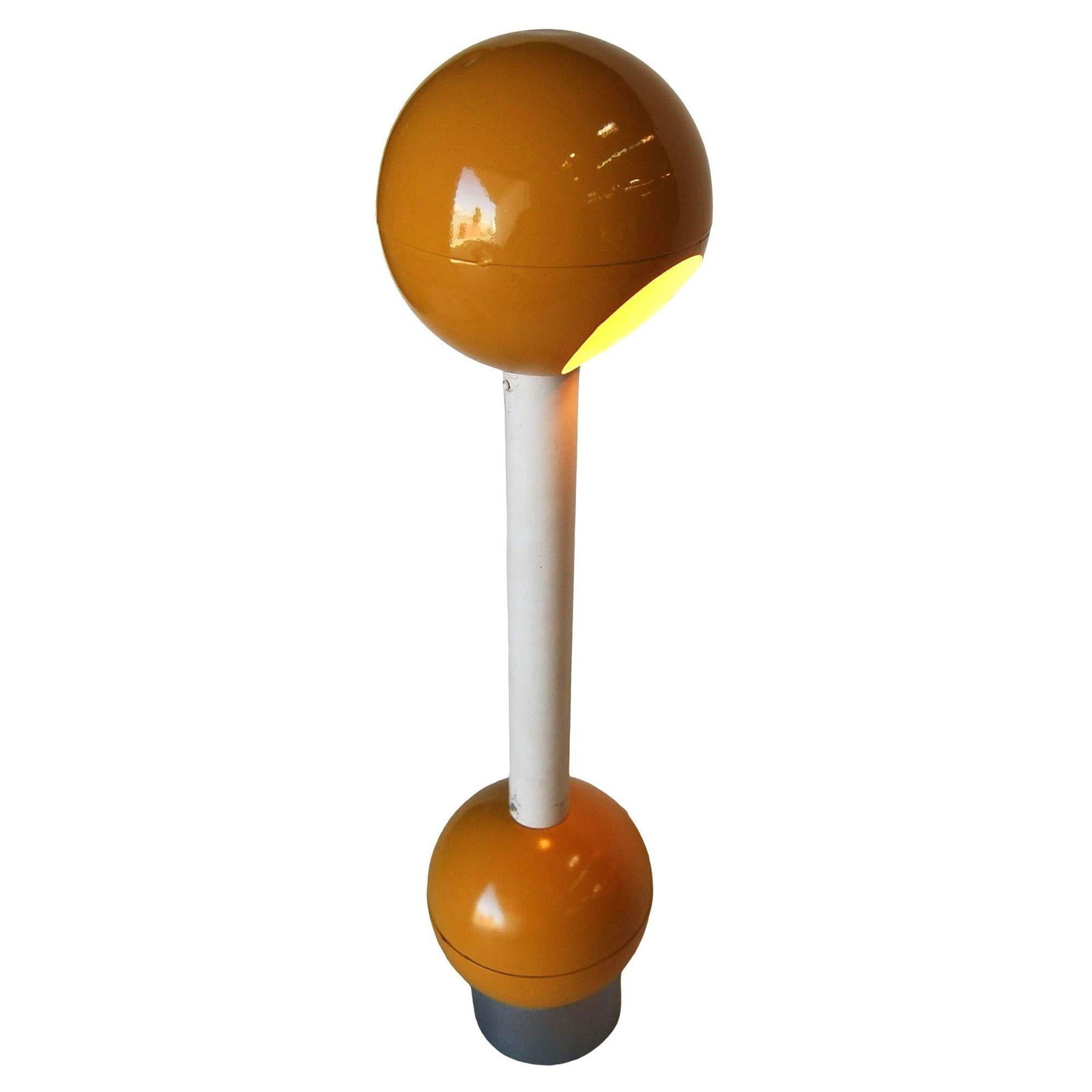 Yellow Double Ball Barbell Desk Table Lamp by George Kovacs - 11