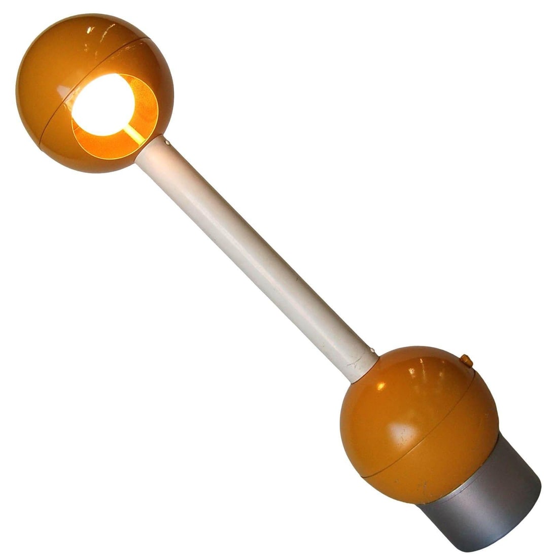 Yellow Double Ball Barbell Desk Table Lamp by George Kovacs - 3