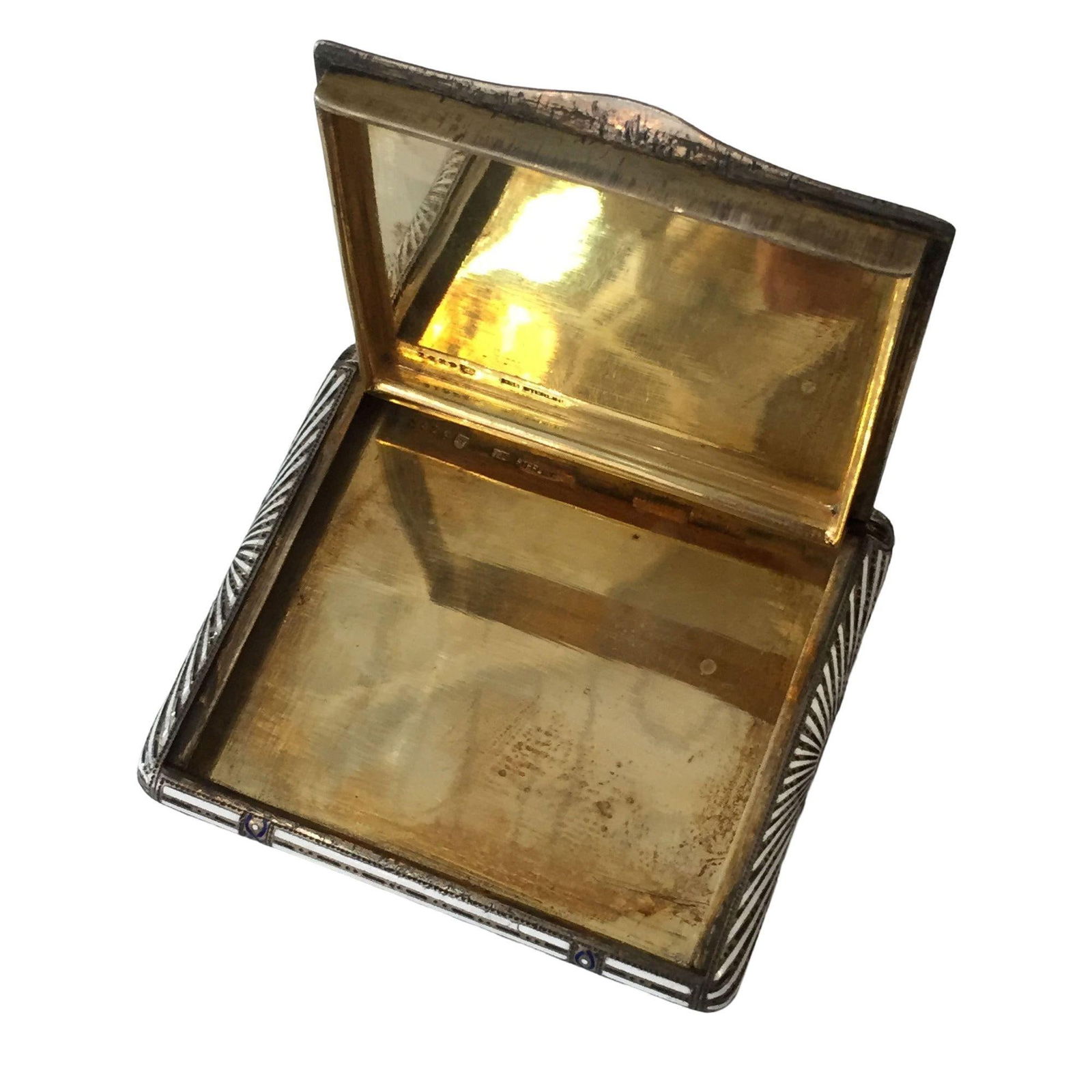 Art Deco Sterling Silver Compact Case by Aage Hjalmer Steenberg, Denmark, 1934 - 10