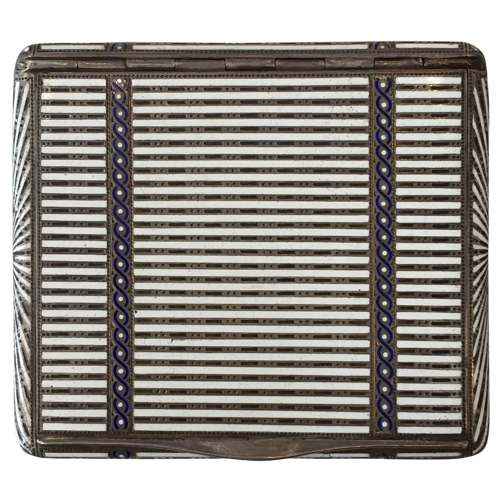 Art Deco Sterling Silver Compact Case by Aage Hjalmer Steenberg, Denmark, 1934 - 17