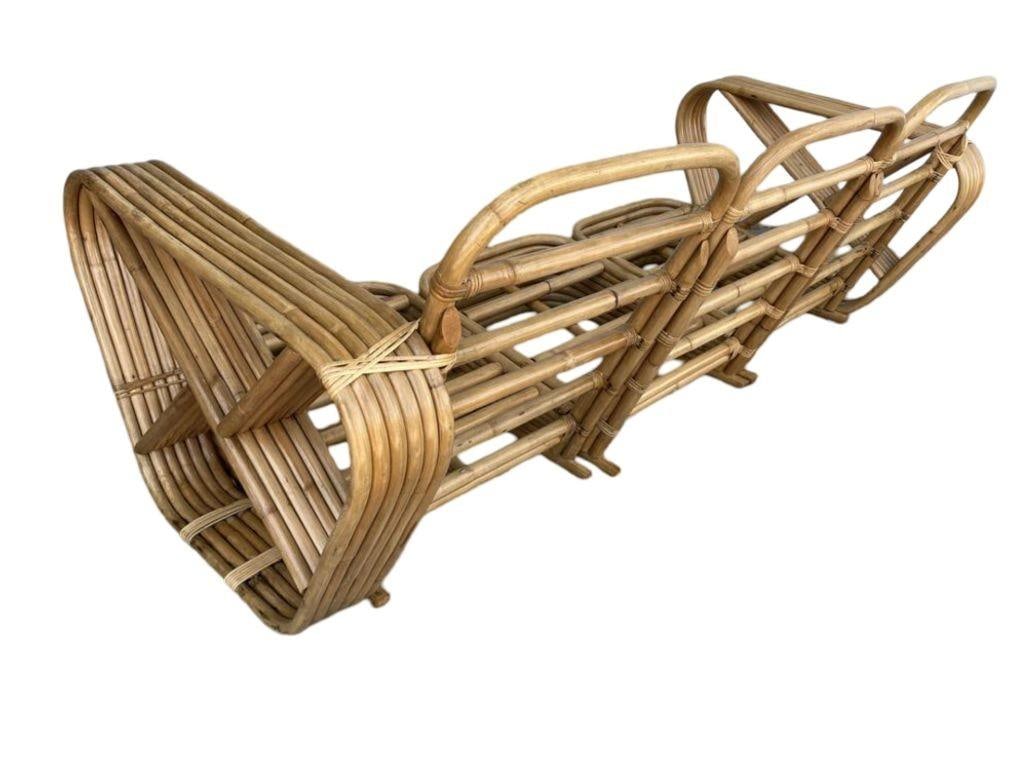 Restored Six-Strand Square Pretzel Sofa & Lounge Chair Livingroom Set - 13