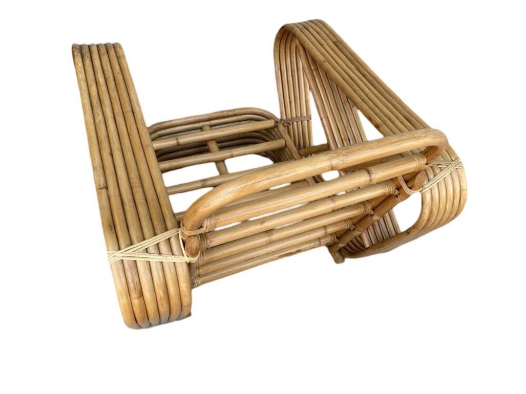 Restored Six-Strand Square Pretzel Sofa & Lounge Chair Livingroom Set - 20