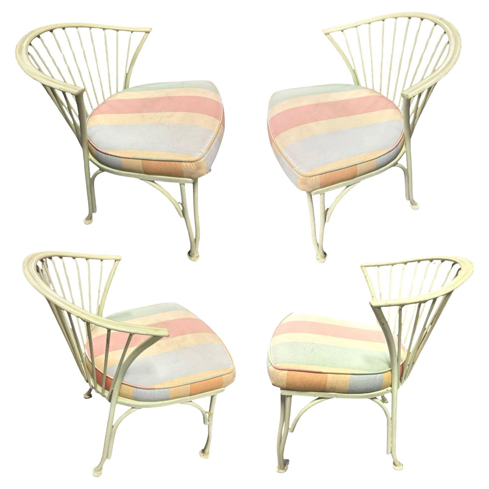1950's Set of Four Woodard Pinecrest Outdoor Chairs (1 of 19)