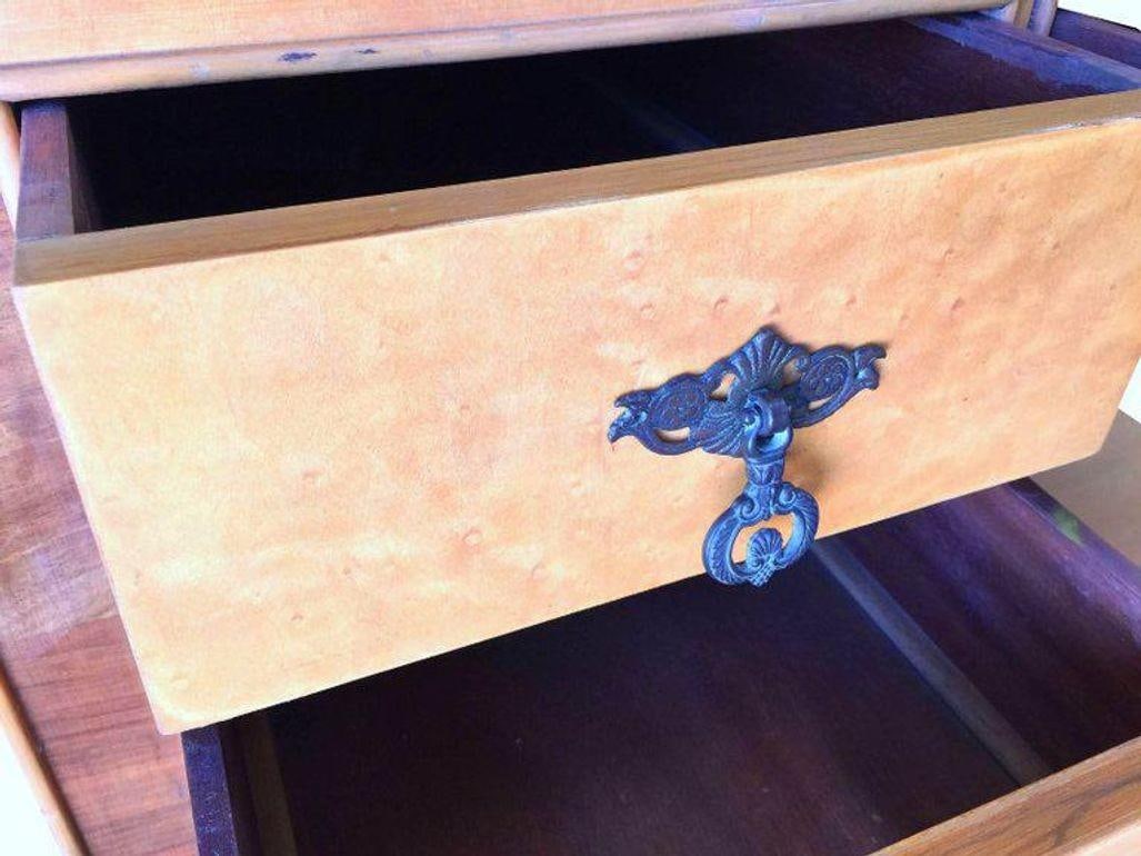 French Art Deco Birds Eye Maple Vanity - 15