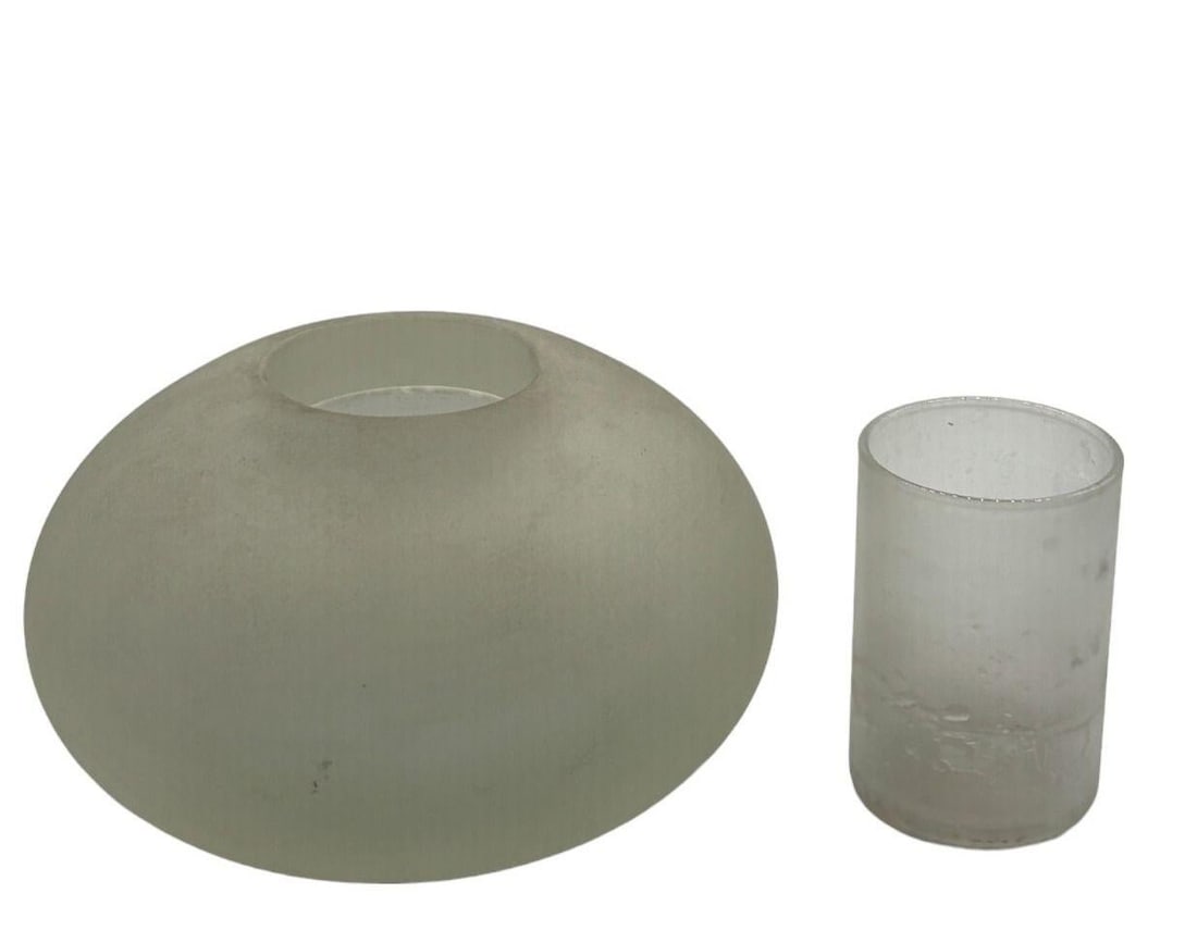 Vintage Candle Holders Round w/removeable inner tubes Set of 4 - 3