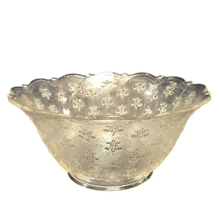 Victorian Textured Gas Light Shade w/ Fleur De Lis Details - 6