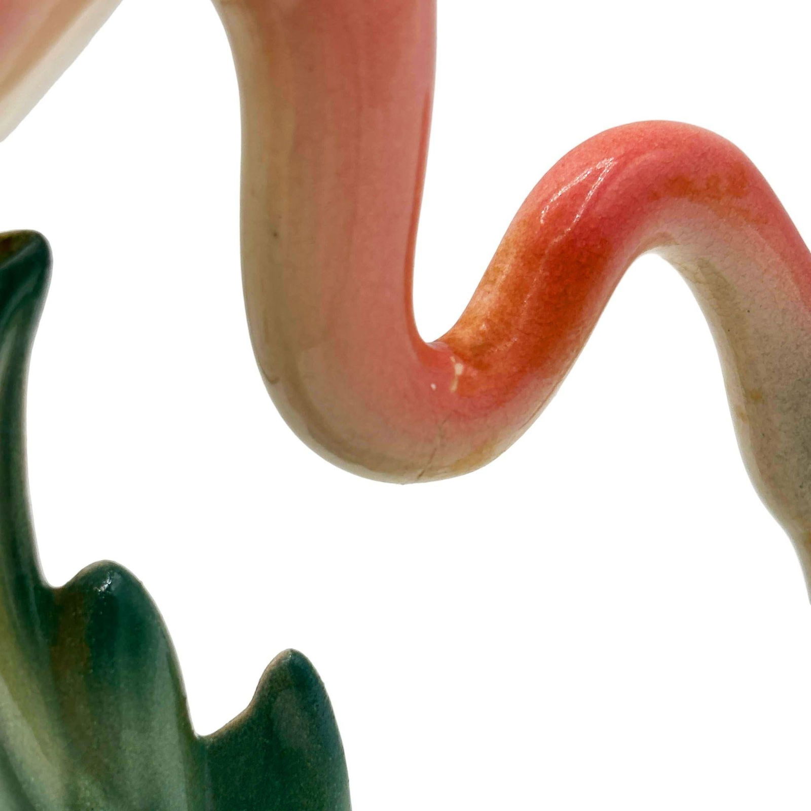 Rare Mid-Century Double Pink Flamingo Ceramic Tabletop Statue By Brad Keeler - 12