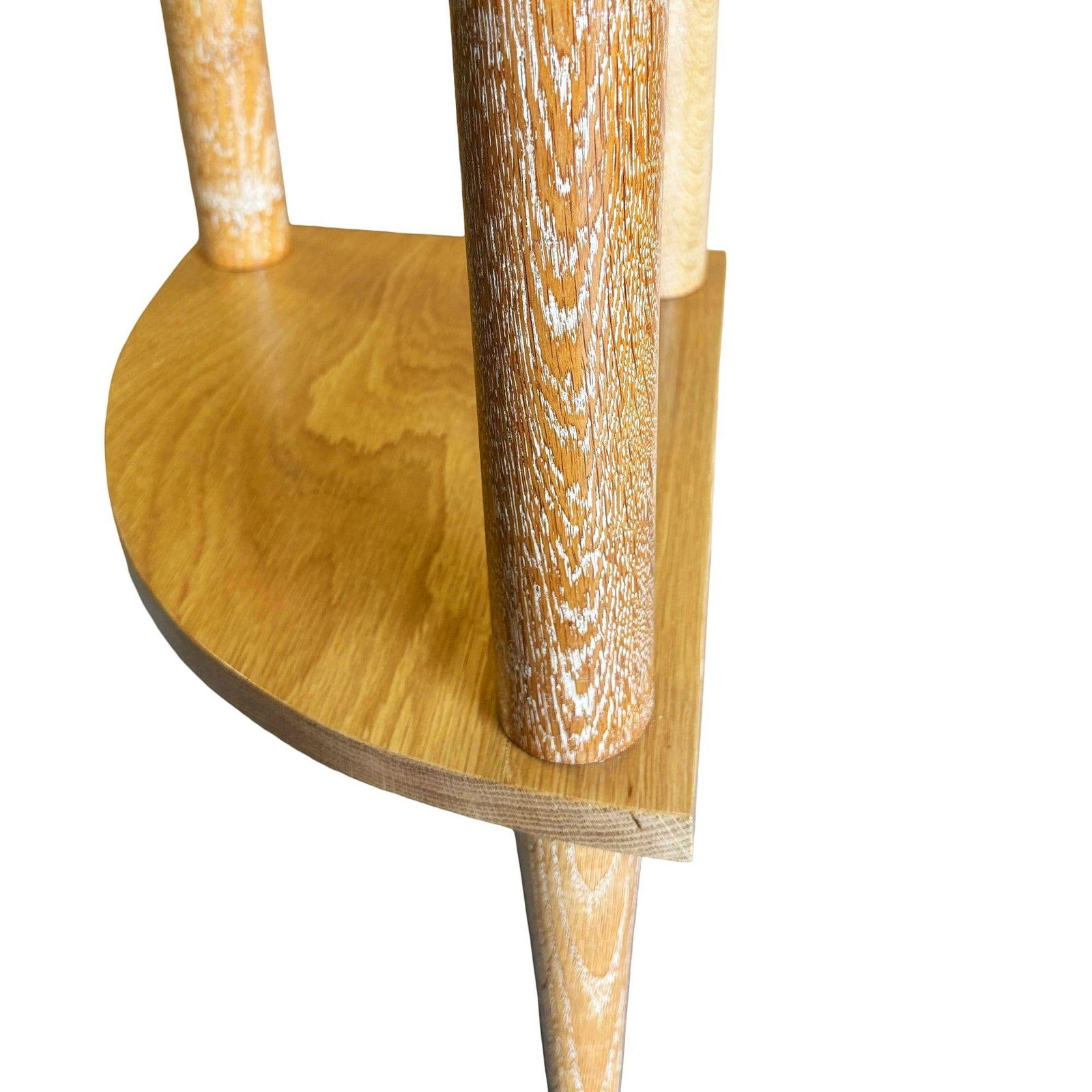 MCM Floating Glass & Walnut 30" Tall Corner Table Attributed to Gilbert Rohde - 18