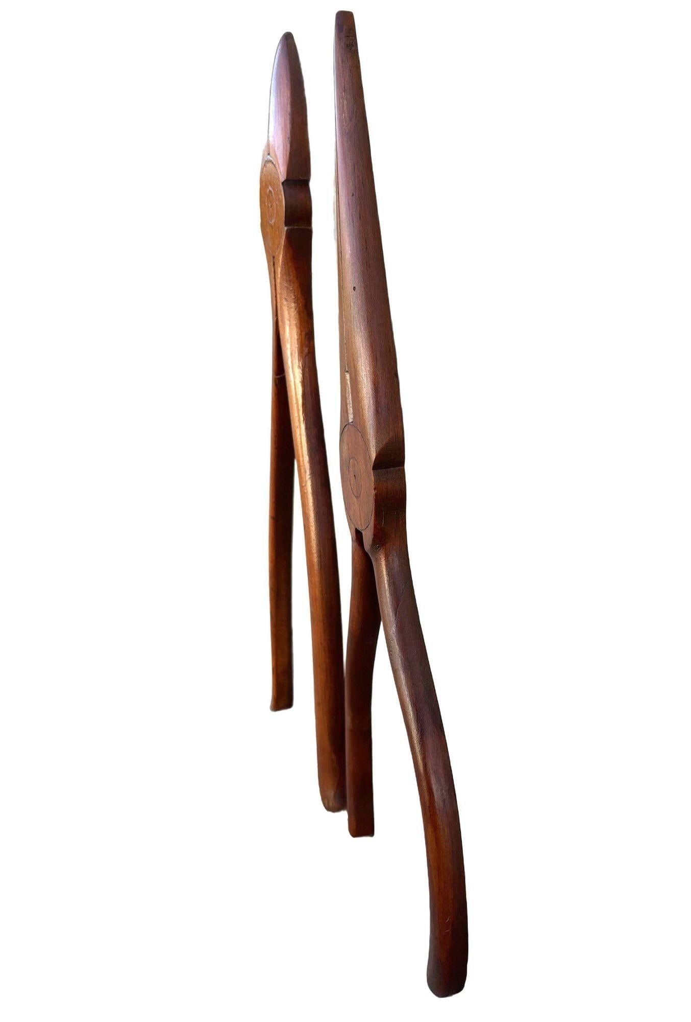 19" Rustic Edwardian Mahogany Needlenose and Cutting Pliers Wall Art - 16