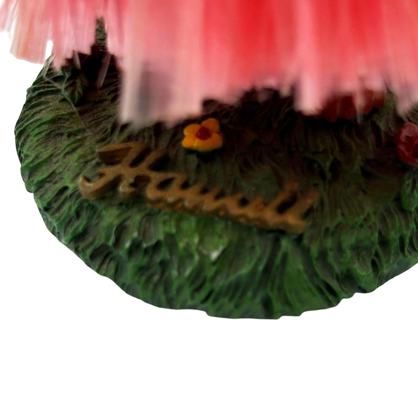 Ceramic Hawaii Hula Man Ukulele Player with headdress Bobble Doll - 4