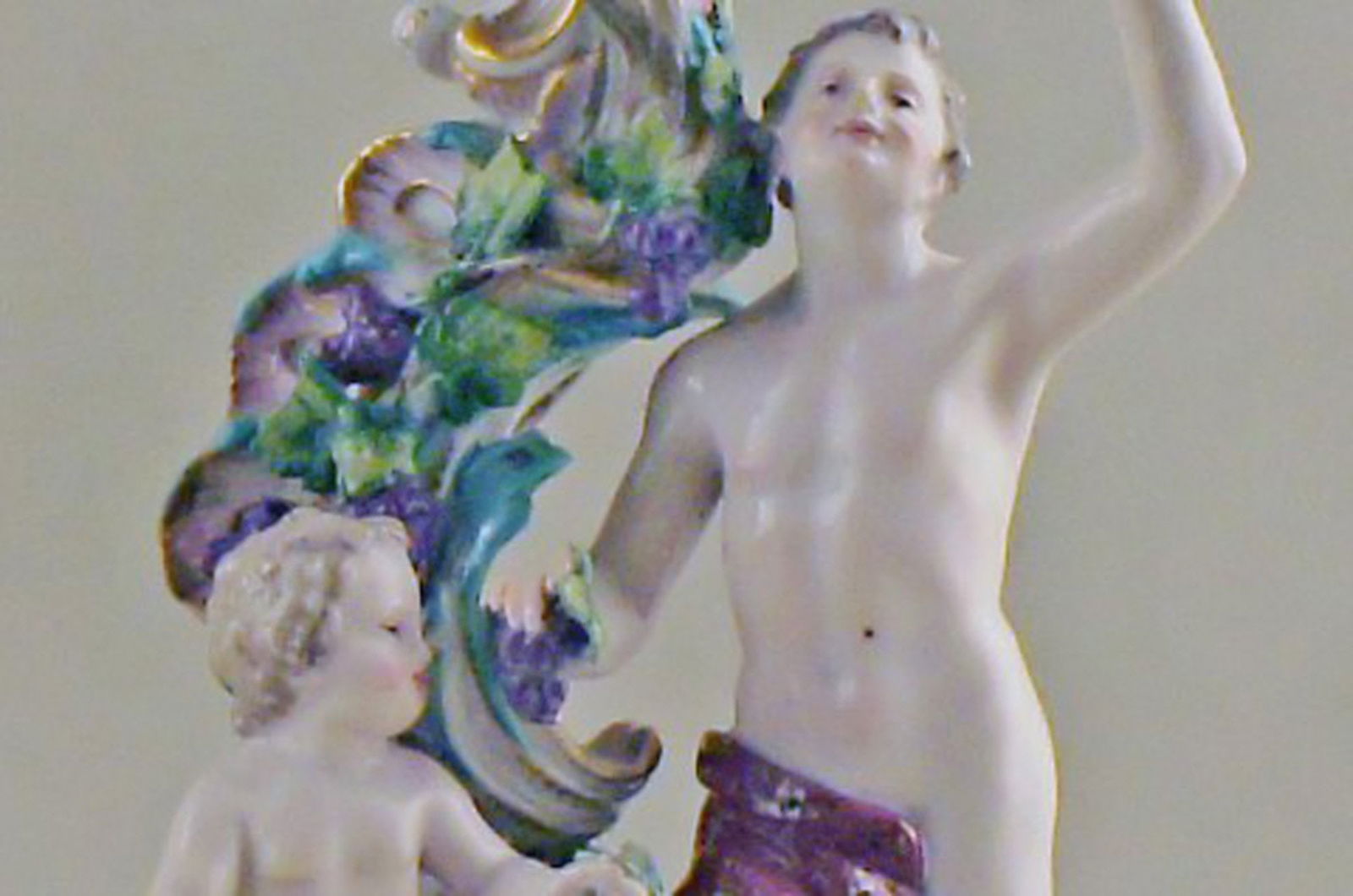 Meissen, pair of antique candlesticks. - 5