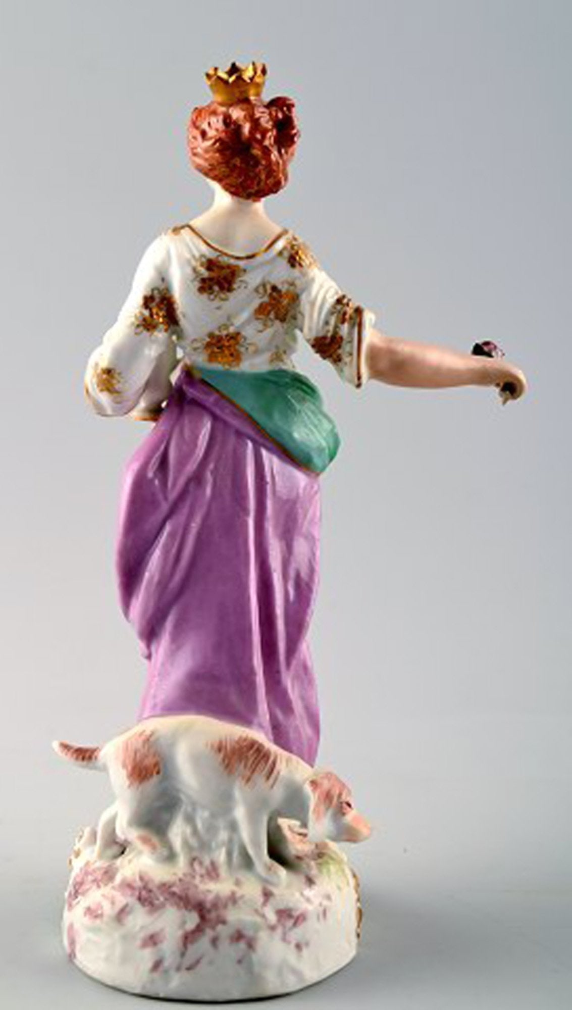 Antique porcelain figurine in Meissen style, late 19c. - 2