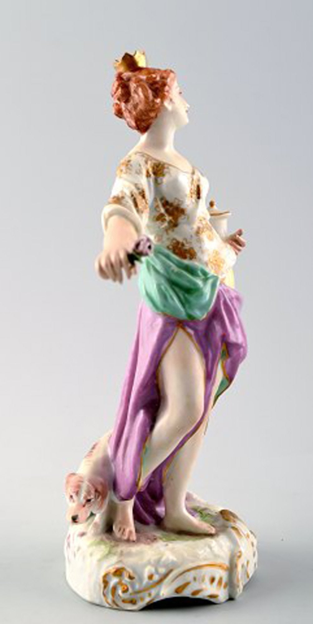 Antique porcelain figurine in Meissen style, late 19c. - 3