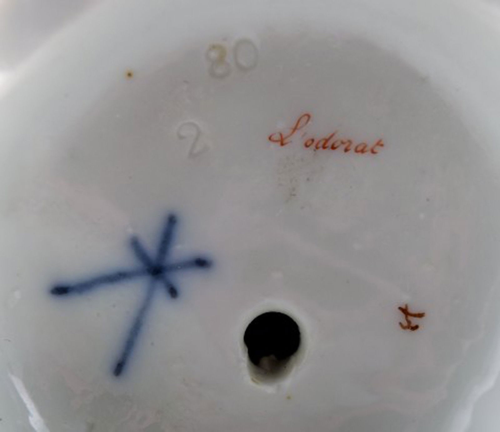 Antique porcelain figurine in Meissen style, late 19c. - 6