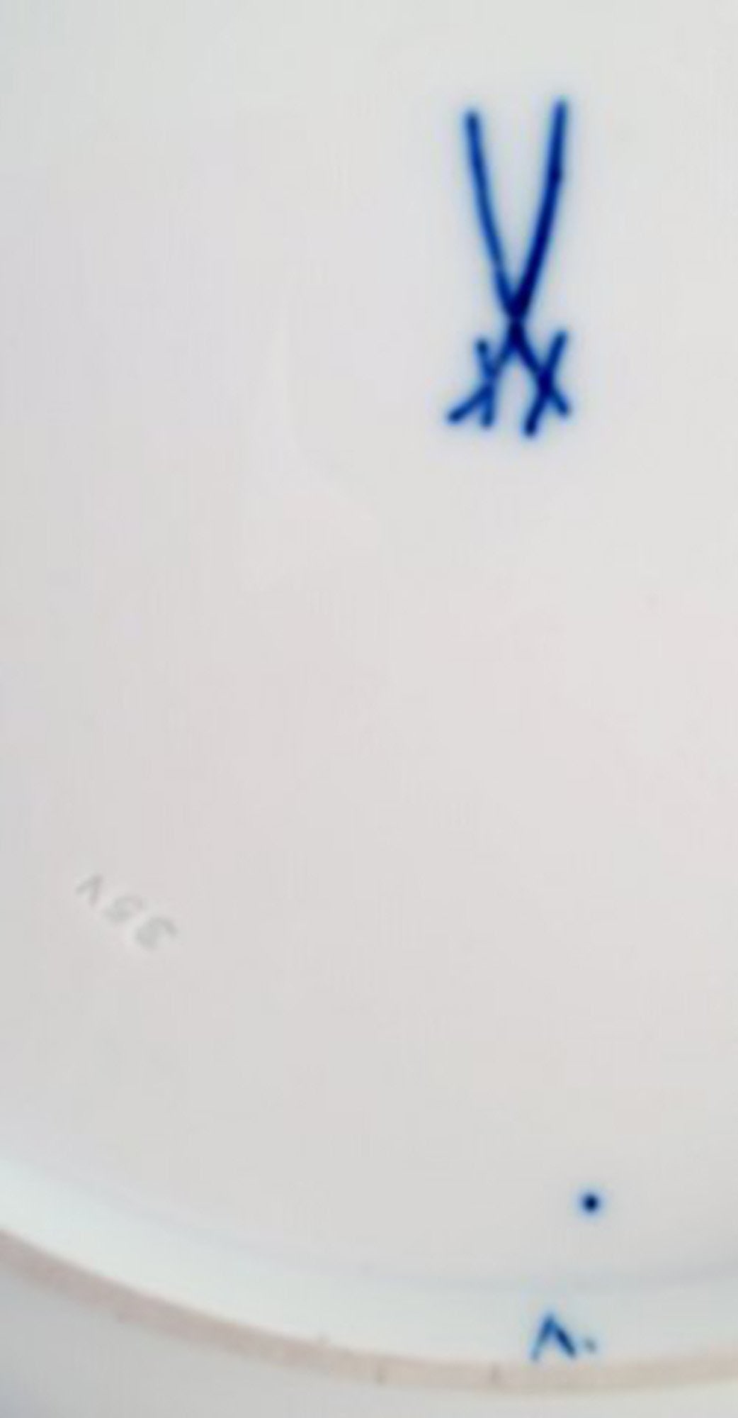 Meissen blue onion low porcelain bowl. Ca. 1920. - 5