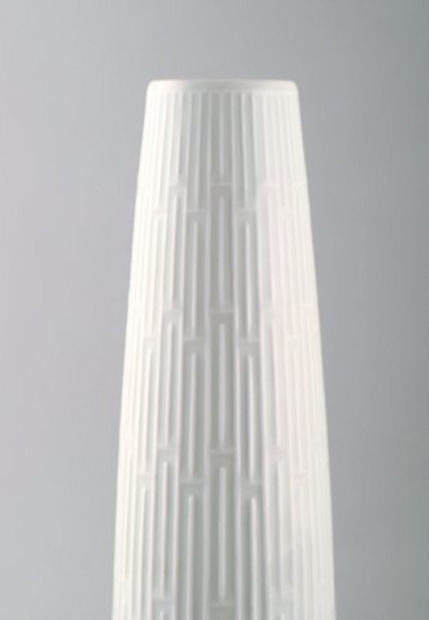 Large Meissen blanc de chine vase with geometric pattern. Stylish design, 1960's. - 2