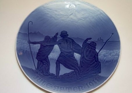 B&G Christmas plates 1911, 1912, 1916, 1921, 1923, 1924.: Title: B&G Christmas plates 1911, 1912, 1916, 1921, 1923, 1924. Description: B&G Christmas plates 1911, 1912, 1916, 1921, 1923, 1924. Factory first. In good condition. 17 cm. in diameter. Reserve: 