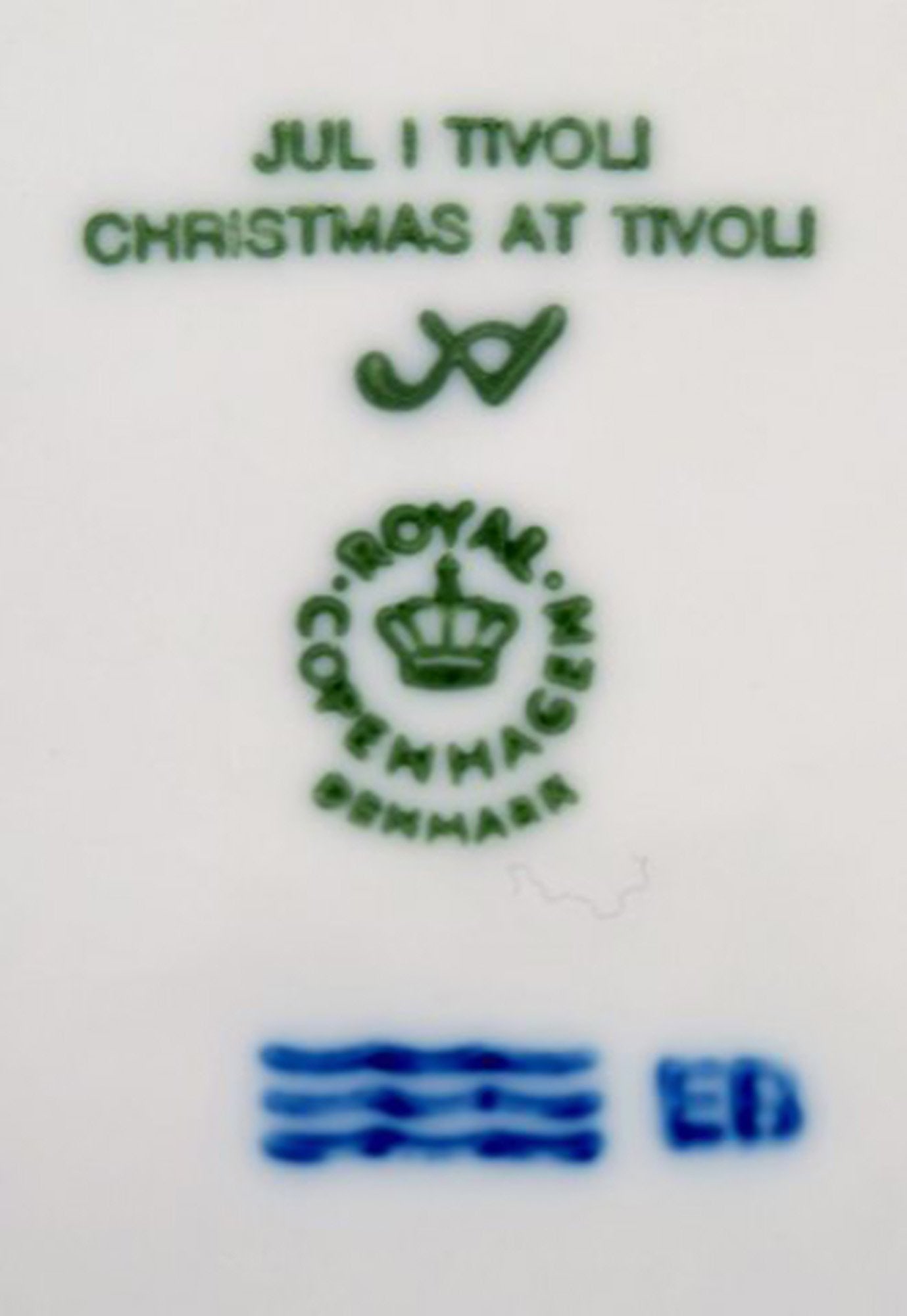 Royal Copenhagen, Christmas plate from 1990. - 4