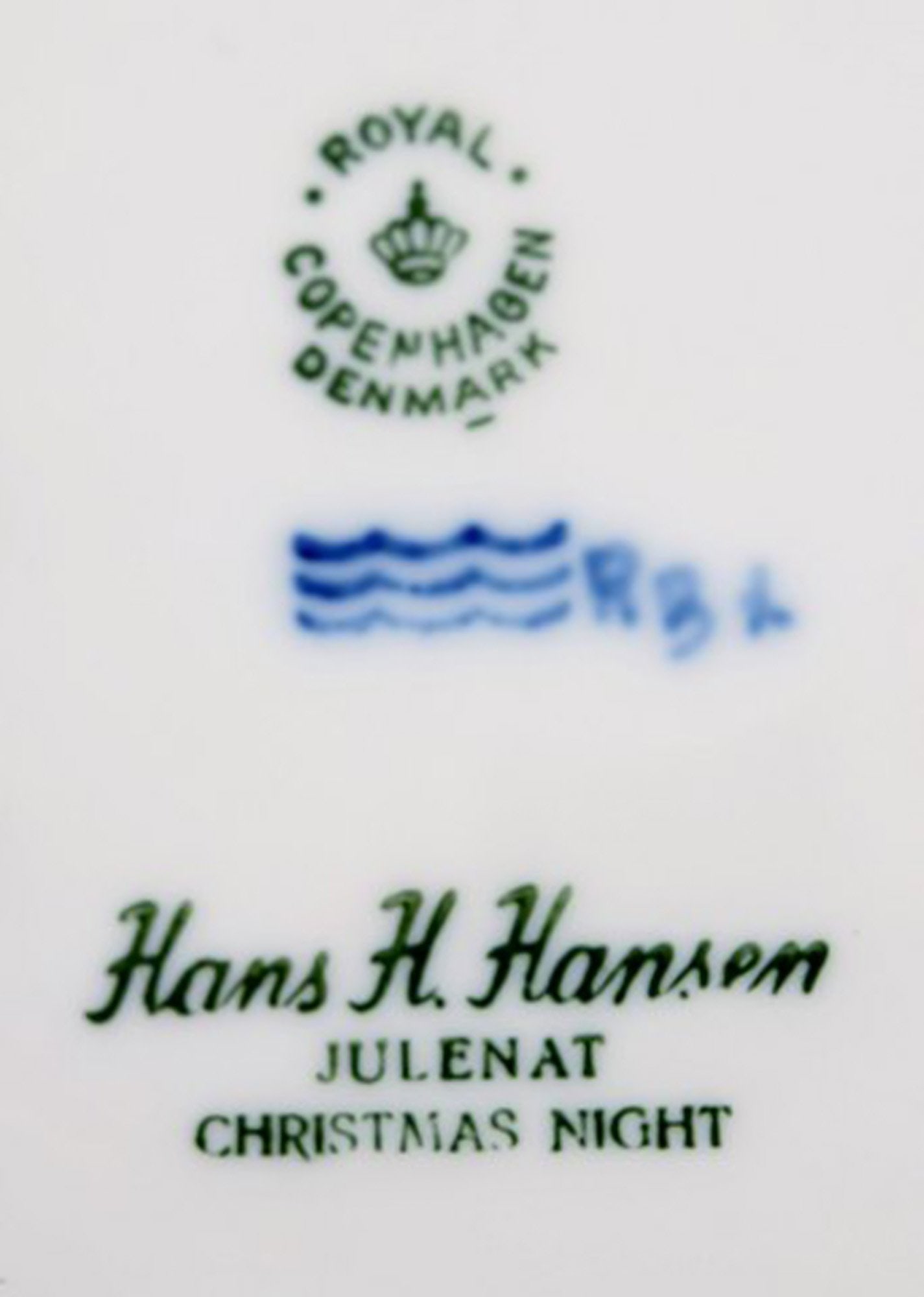 Royal Copenhagen, Christmas plate from 1959. - 4