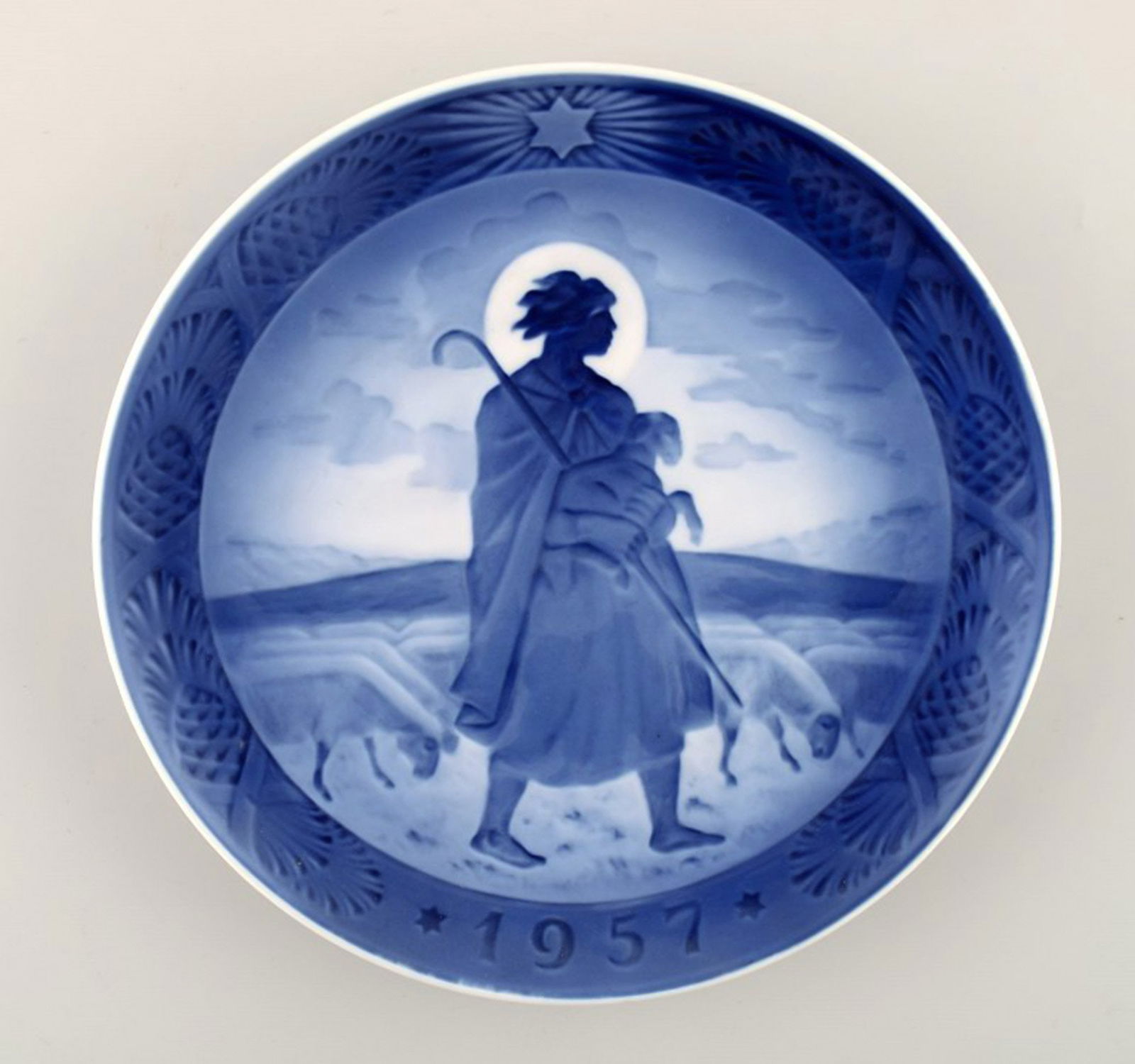 Royal Copenhagen, Christmas plate from 1957.