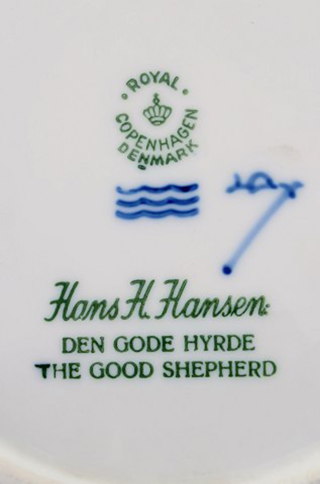 Royal Copenhagen, Christmas plate from 1957. - 4