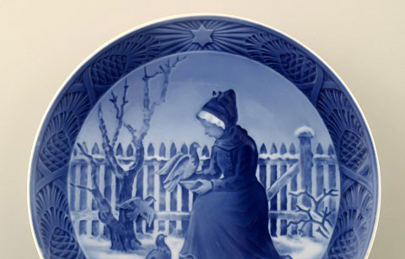 Royal Copenhagen, Christmas plate from 1955. - 2