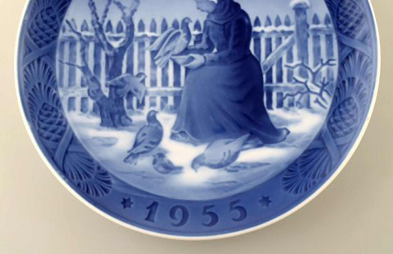 Royal Copenhagen, Christmas plate from 1955. - 3