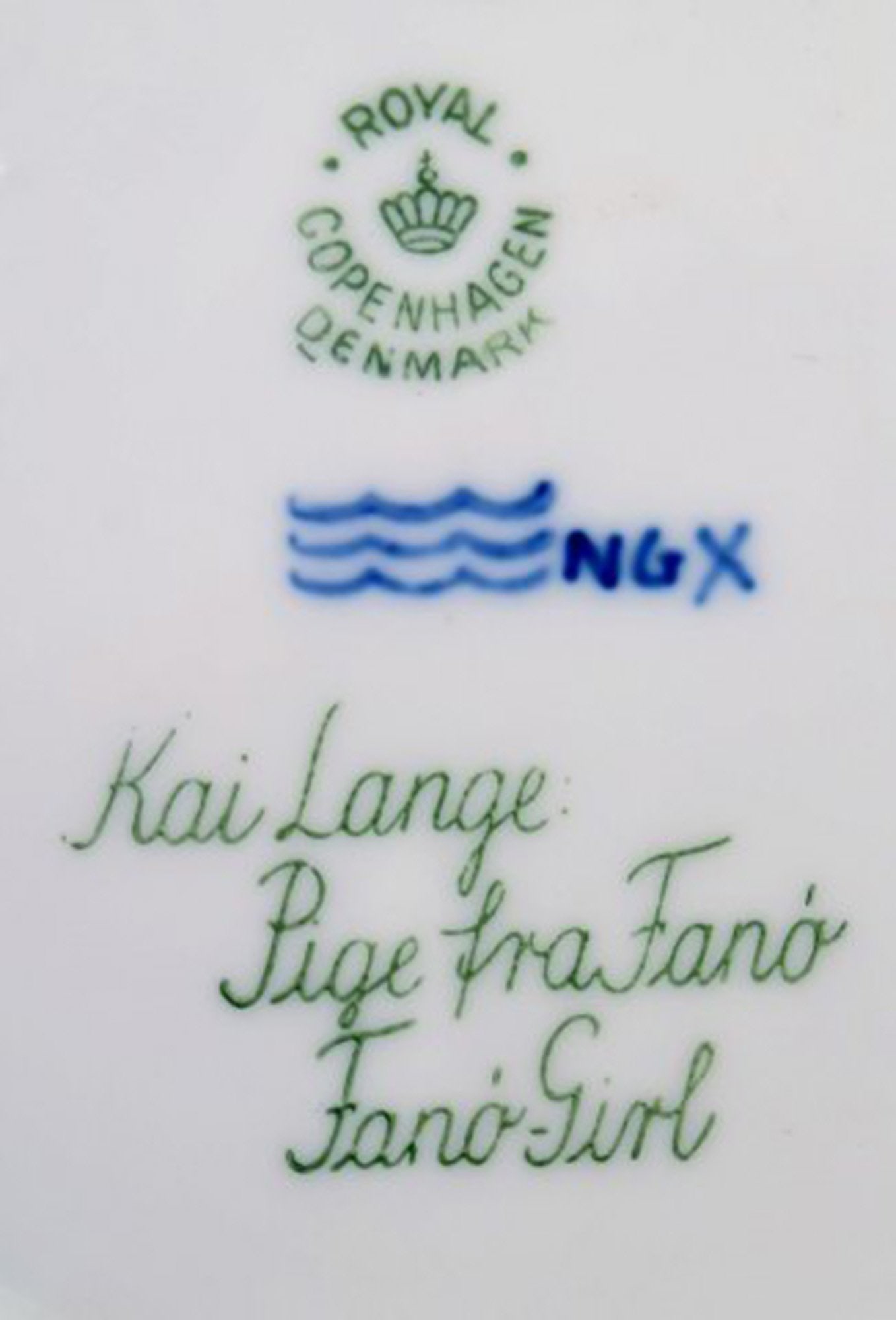 Royal Copenhagen, Christmas plate from 1955. - 4