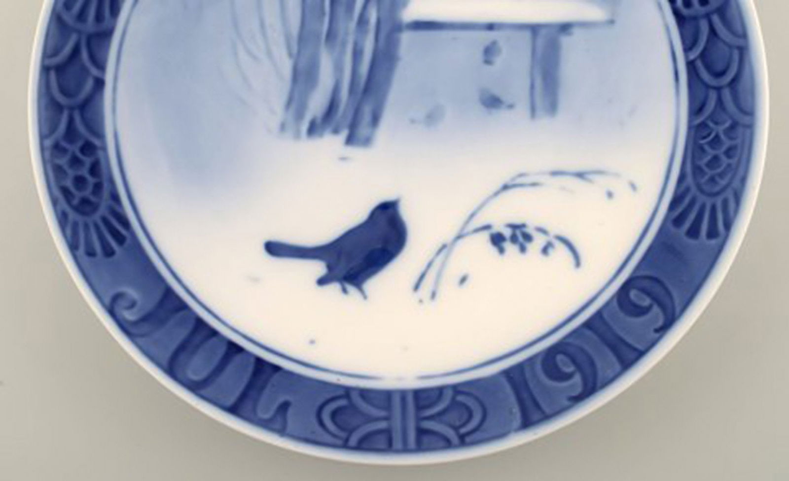 Royal Copenhagen, Christmas plate from 1919. - 3