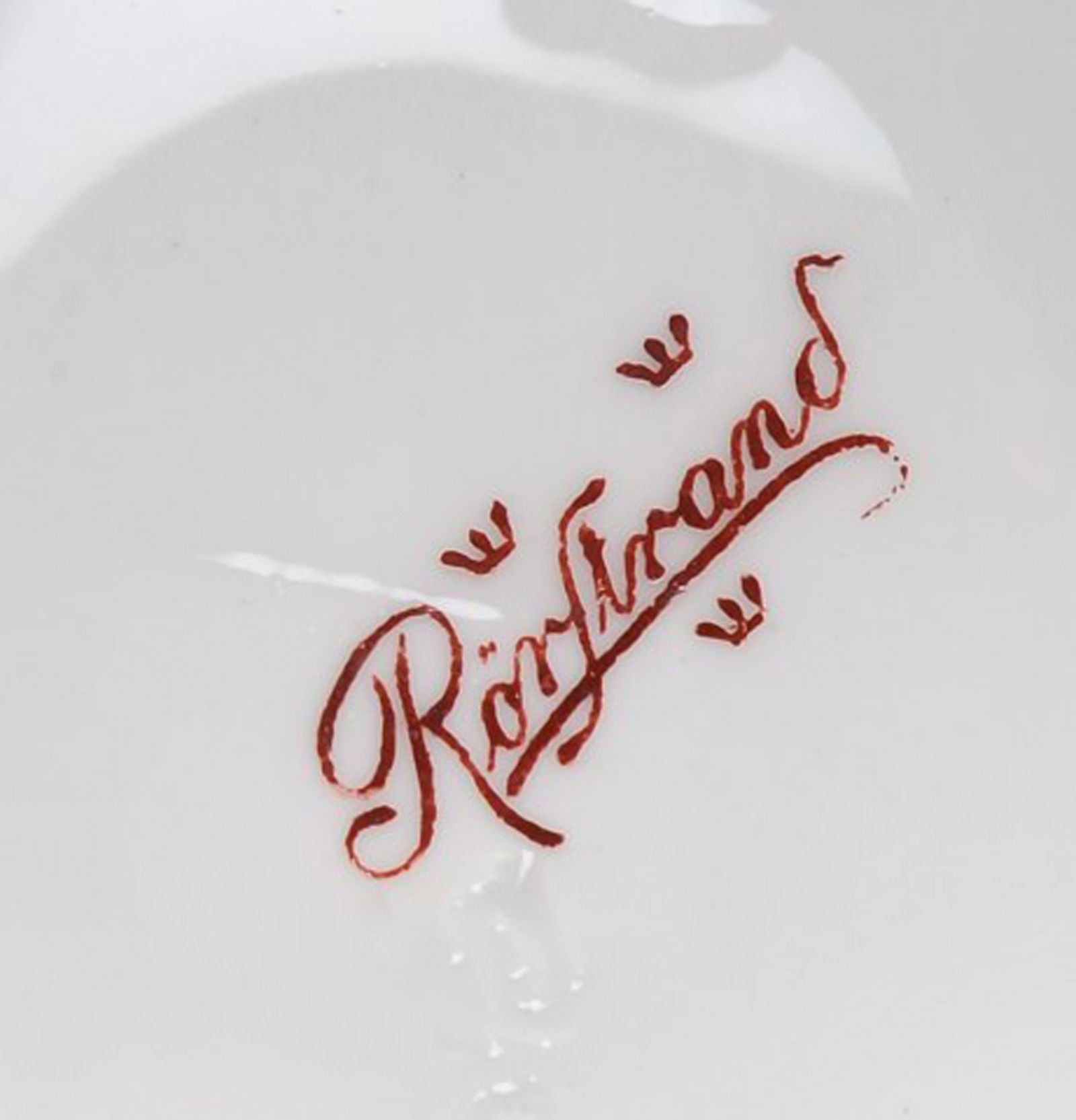 Art Nouveau porcelain vase decorated with two handles in the shape of fish. - 4