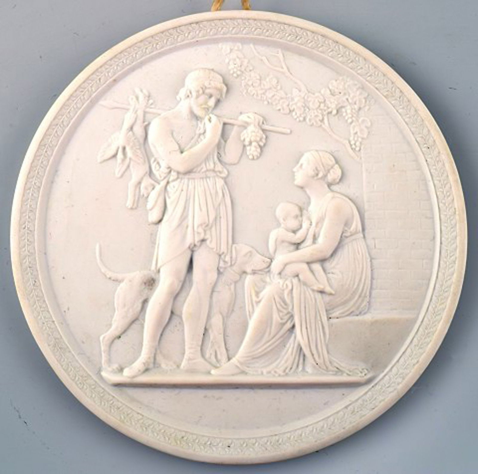 5 Royal Copenhagen biscuit plaques after Thorvaldsen. - 2