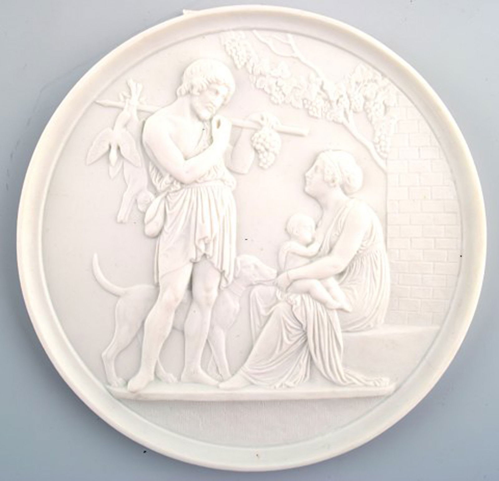 Biscuit plaques after Thorvaldsen, B&G (Bing & Grondahl). 8 pcs. in stock. - 2