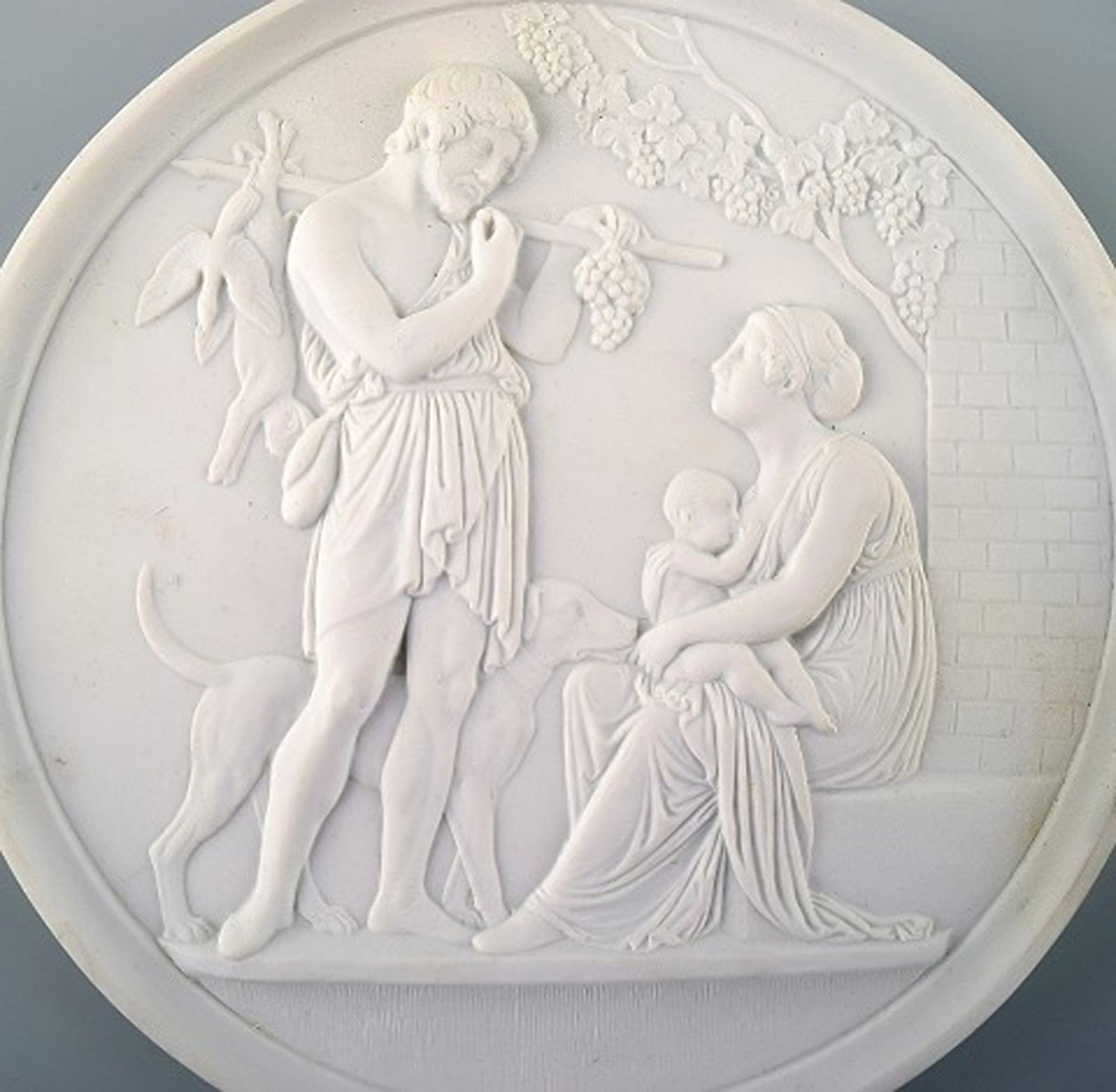 5 biscuit plaques after Thorvaldsen, B&G (Bing & Grondahl) - 2