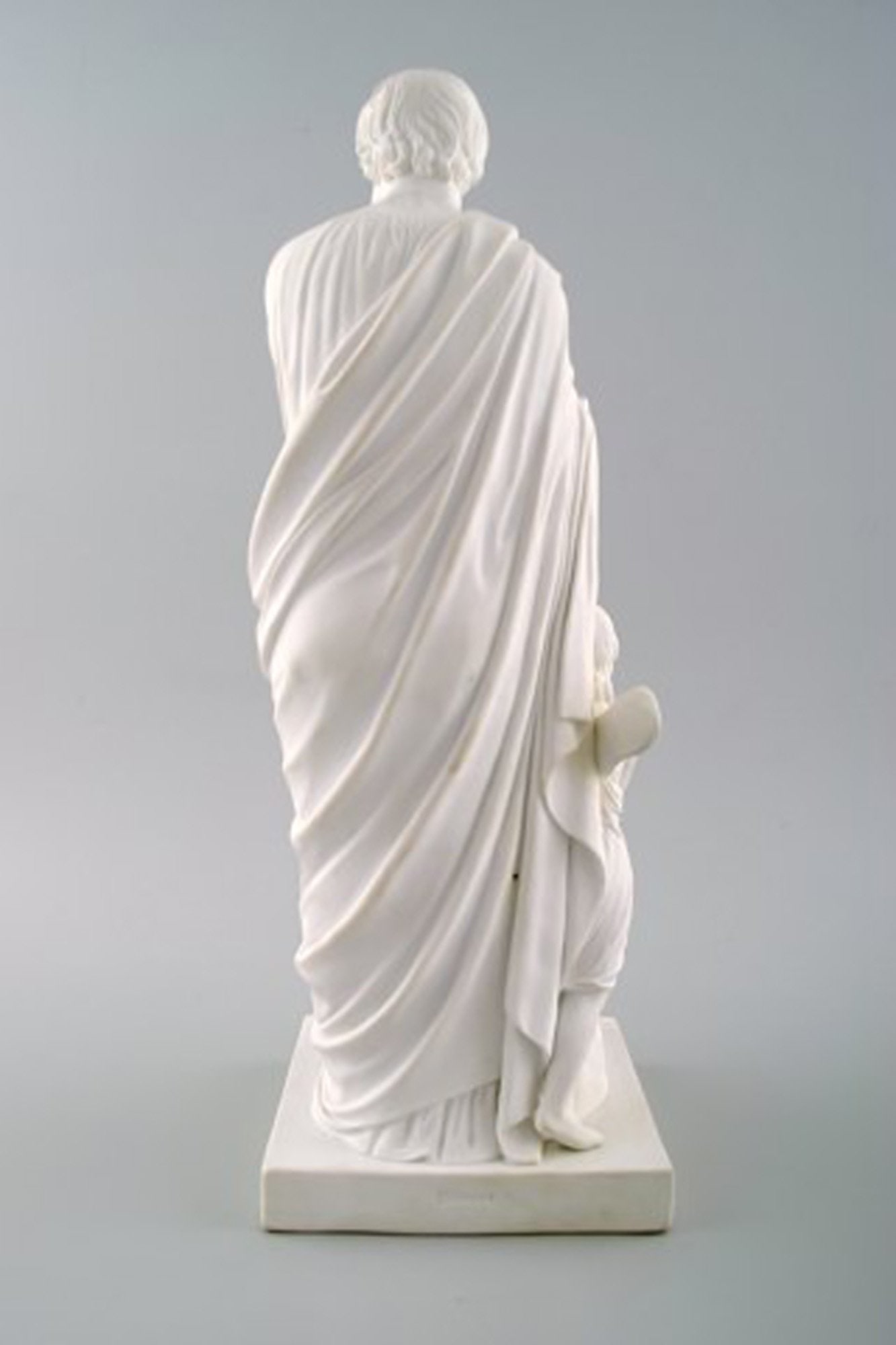 Antique b & g / Bing & Grondahl after Thorvaldsen, biscuit figure of Apostle, rare model. - 3