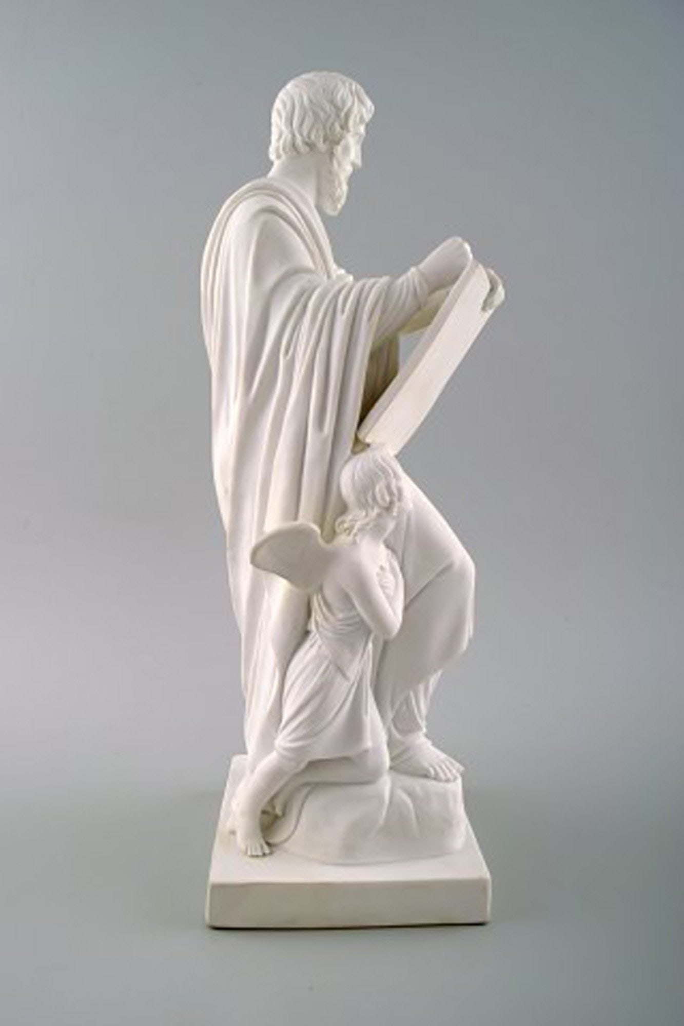Antique b & g / Bing & Grondahl after Thorvaldsen, biscuit figure of Apostle, rare model. - 4