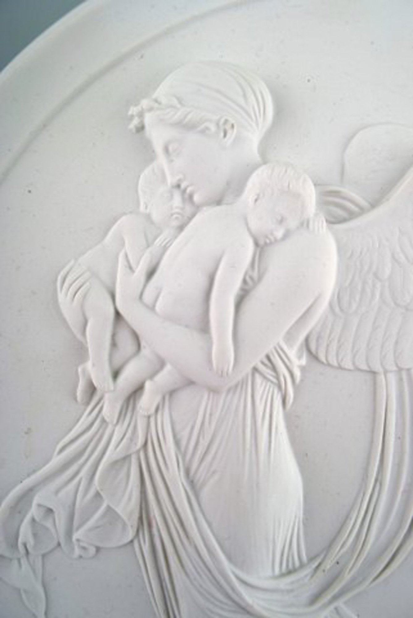 Royal Copenhagen biscuit plate after Thorvaldsen. - 5