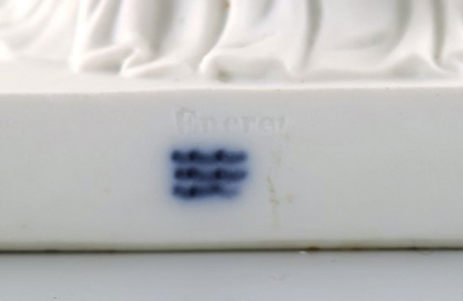 Antique and rare Royal Copenhagen sculpture in biscuit. Sculpture after Thorvaldsen. Ca. 1870. - 10