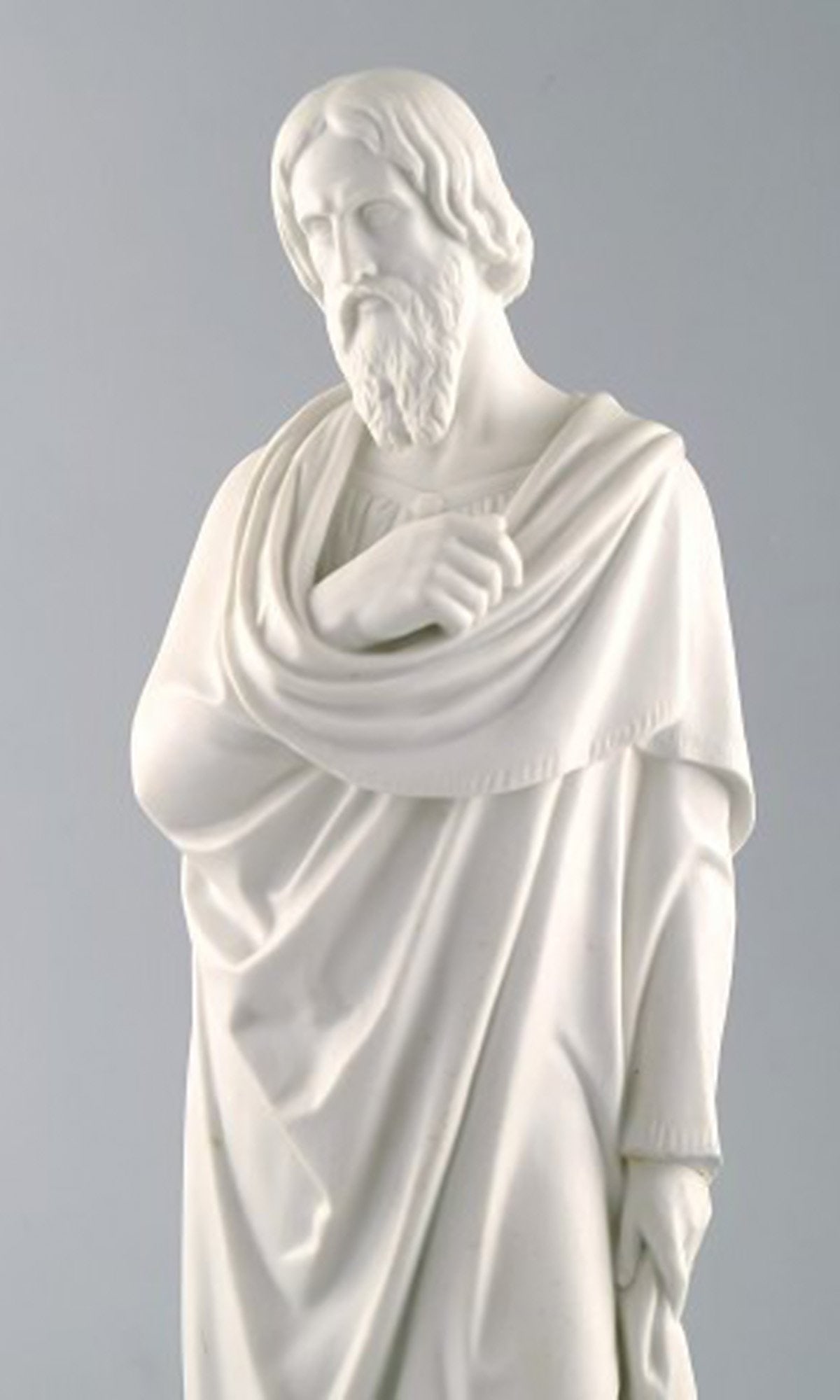 Antique and rare Royal Copenhagen sculpture in biscuit. Sculpture after Thorvaldsen. Ca. 1870. - 3