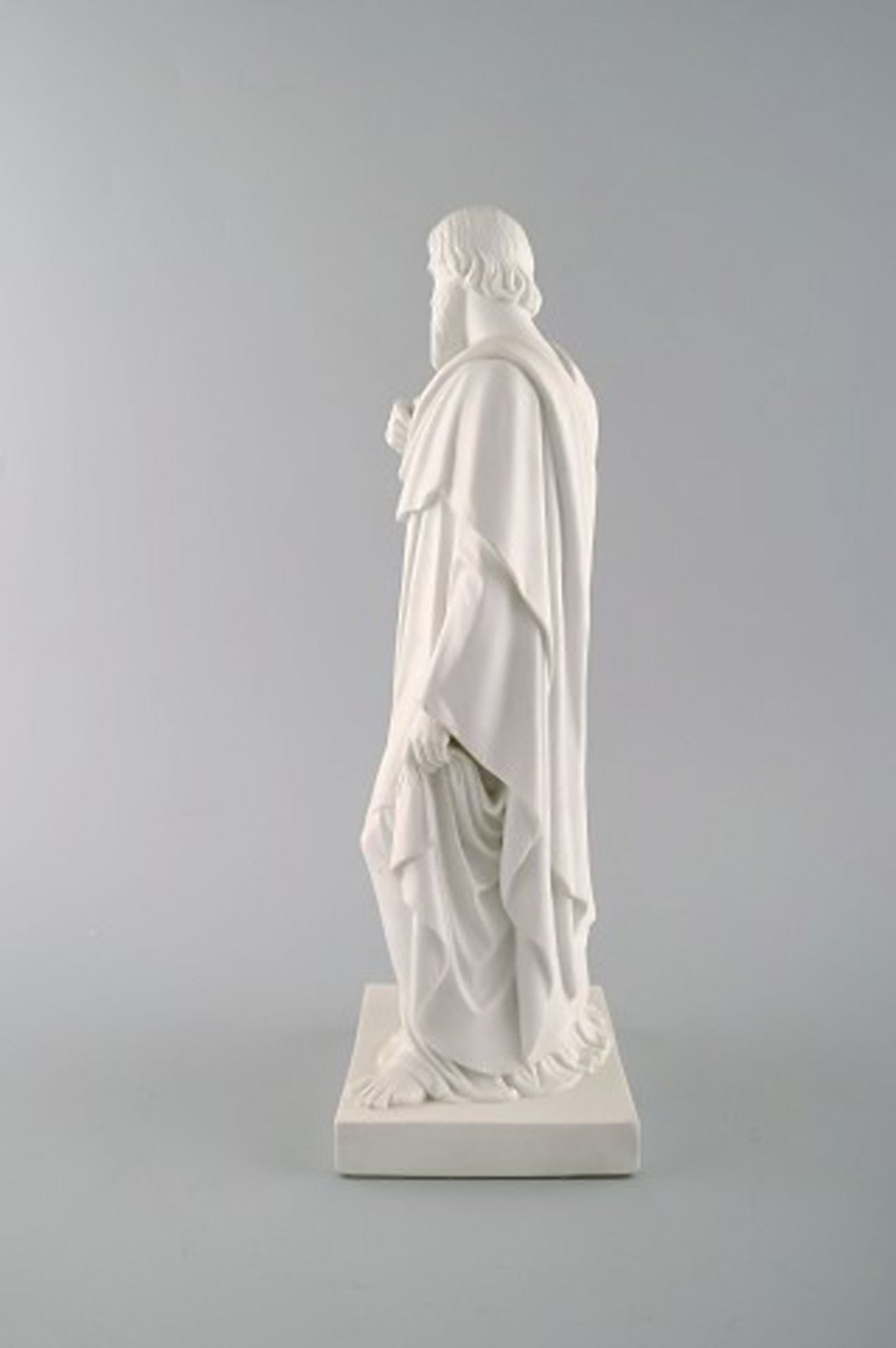 Antique and rare Royal Copenhagen sculpture in biscuit. Sculpture after Thorvaldsen. Ca. 1870. - 5