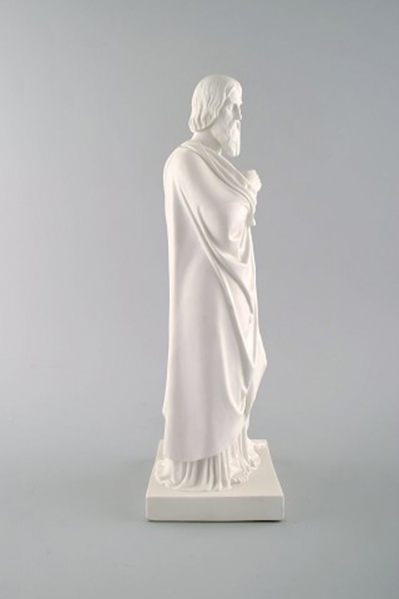 Antique and rare Royal Copenhagen sculpture in biscuit. Sculpture after Thorvaldsen. Ca. 1870. - 7