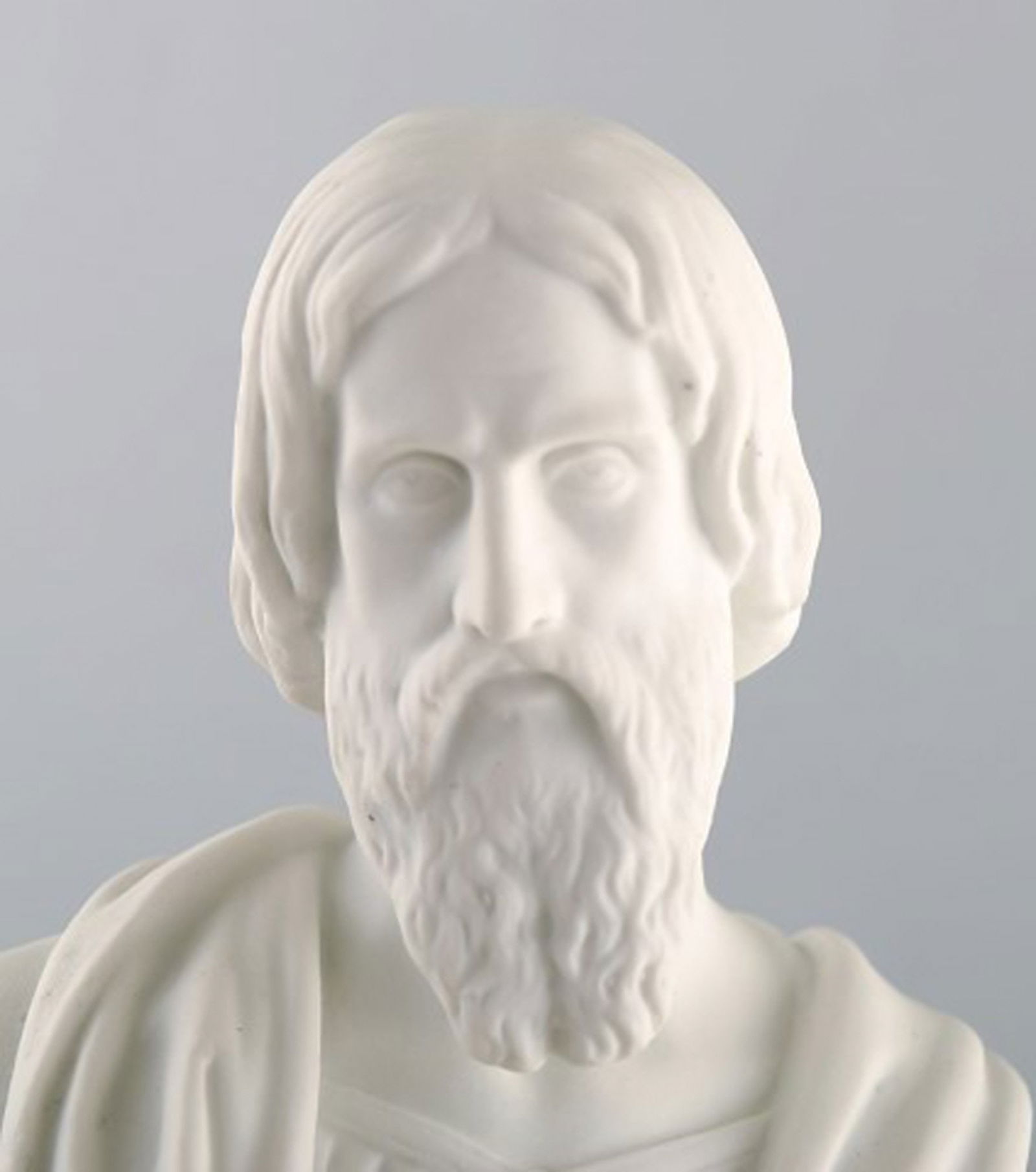 Antique and rare Royal Copenhagen sculpture in biscuit. Sculpture after Thorvaldsen. Ca. 1870. - 8