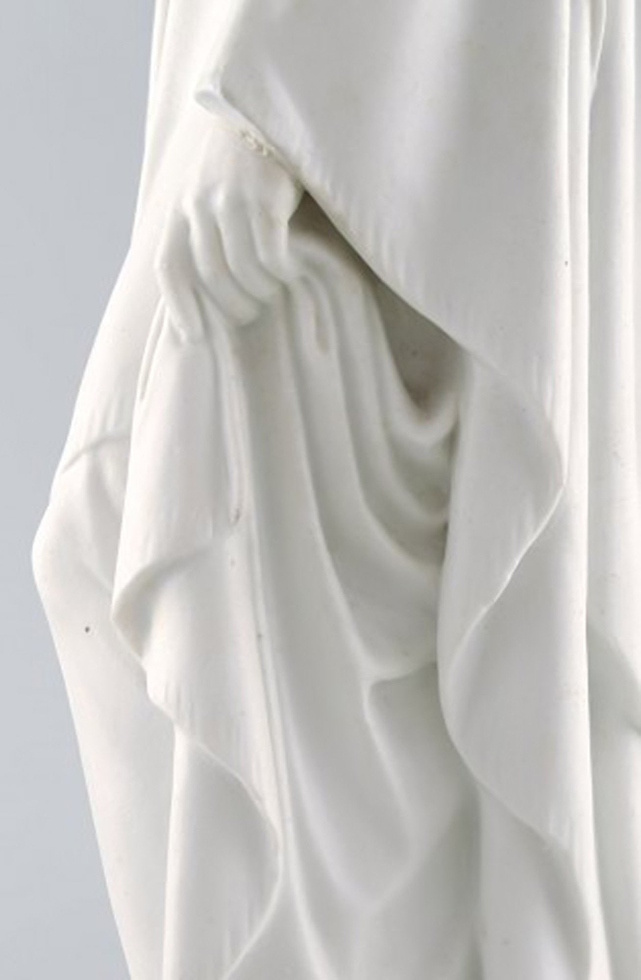 Antique and rare Royal Copenhagen sculpture in biscuit. Sculpture after Thorvaldsen. Ca. 1870. - 9