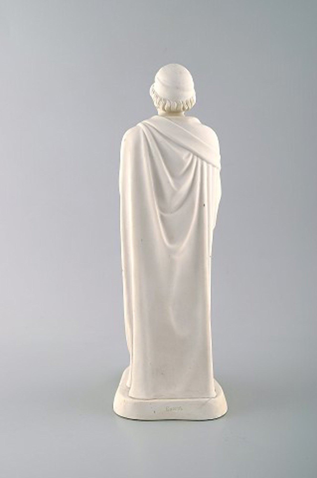 Antique and rare Royal Copenhagen sculpture in biscuit. Sculpture of pharisee after Thorvaldsen. Ca. - 6