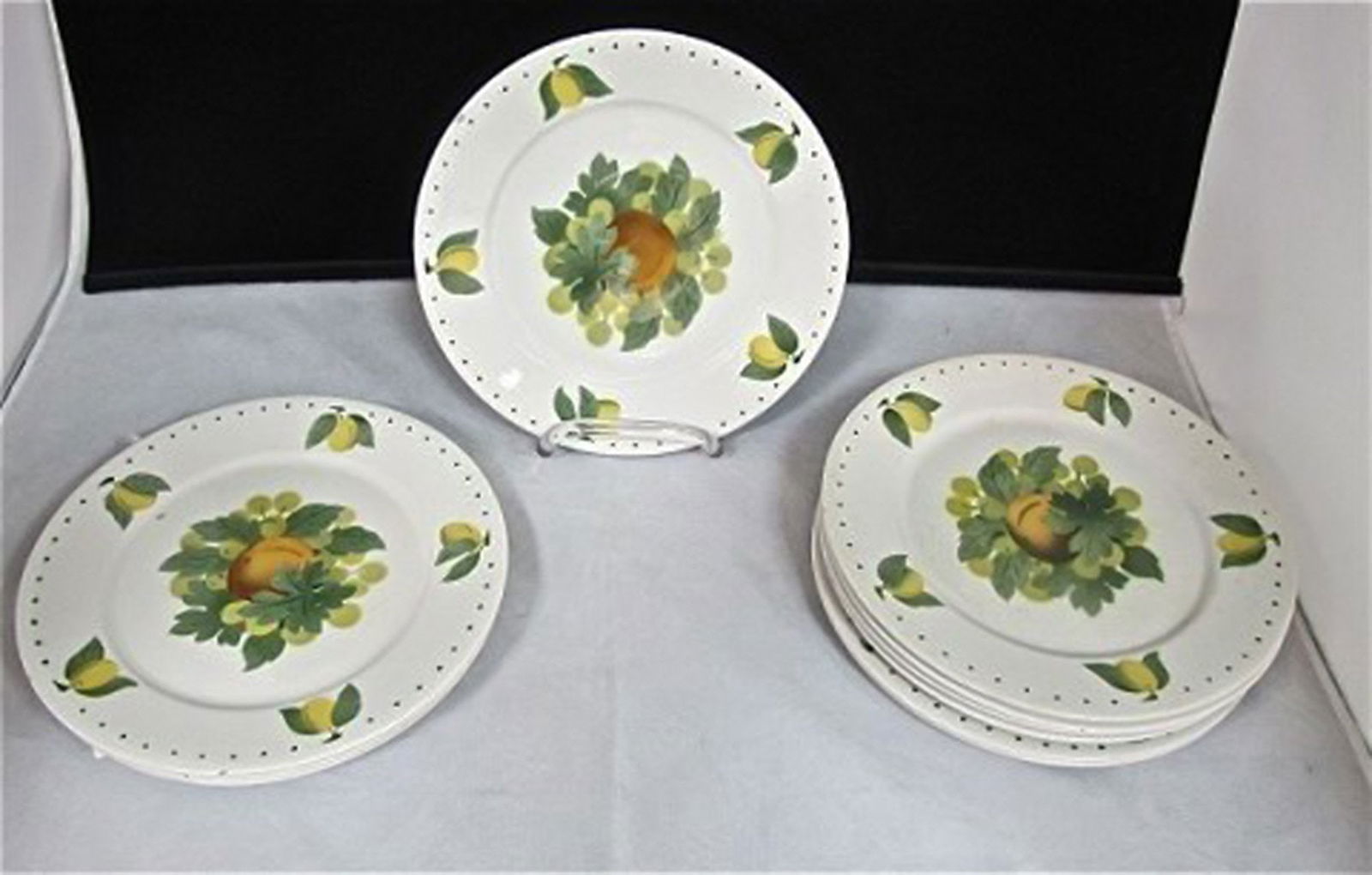 Rare Aluminia plates, early 1900s. 7 pcs. in stock.: Title: Rare Aluminia plates, early 1900s. 7 pcs. in stock. Description: 7 rare Aluminia plates, early 1900s. Stamped. In good condition. Reserve: $95.00 Shipping:Domestic: Shipping rates