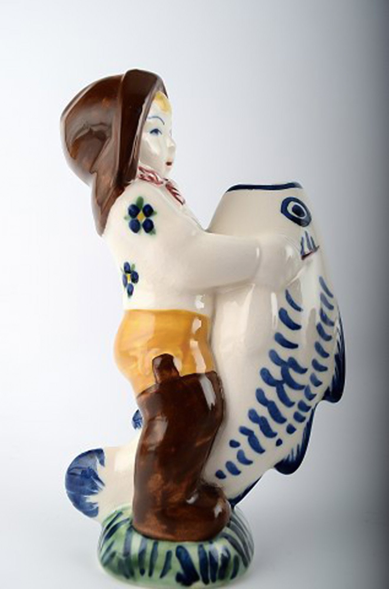 Aluminia child figurine, boy. - 2