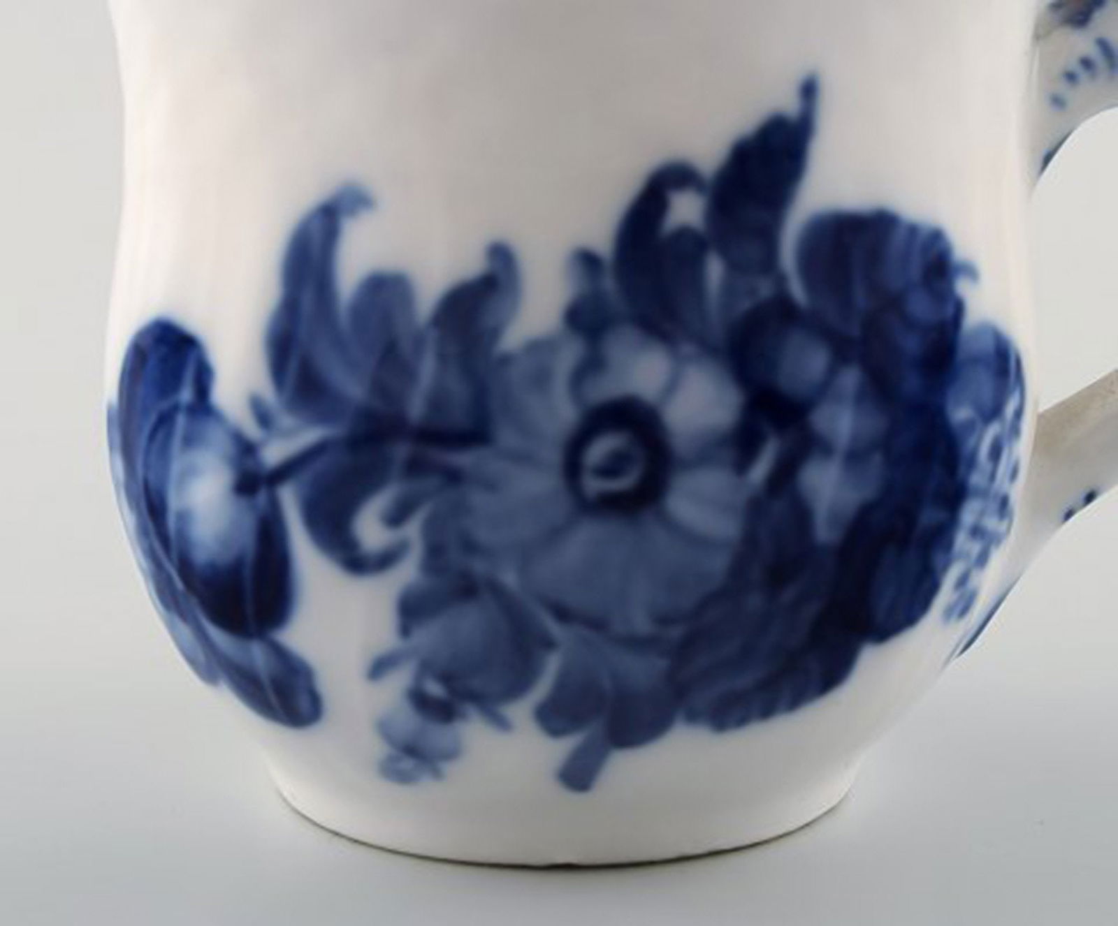 Royal Copenhagen Blue Flower braided, set of 4 cream cups. - 5