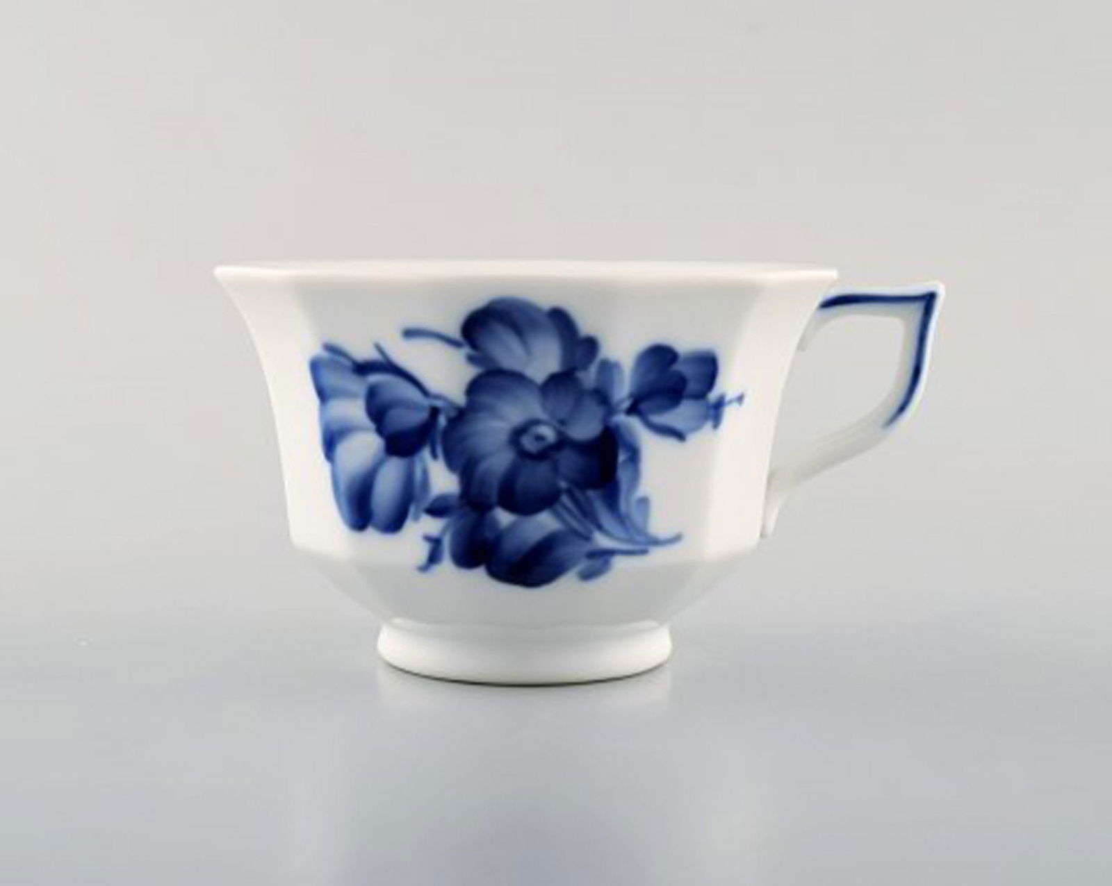 Royal Copenhagen blue flower angular set of one coffee cup with saucers and plate. - 3