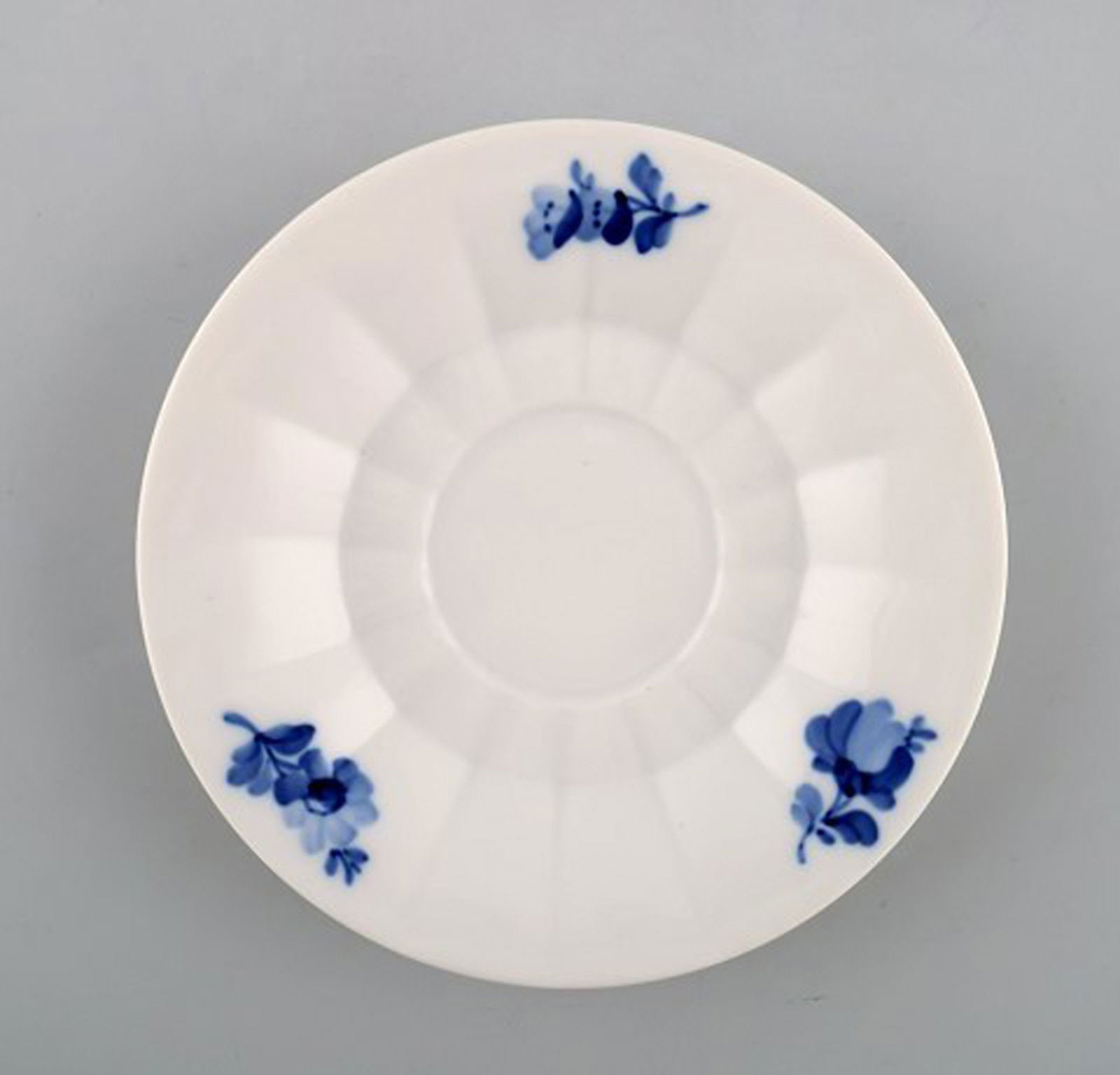 Royal Copenhagen blue flower angular set of one coffee cup with saucers and plate. - 4