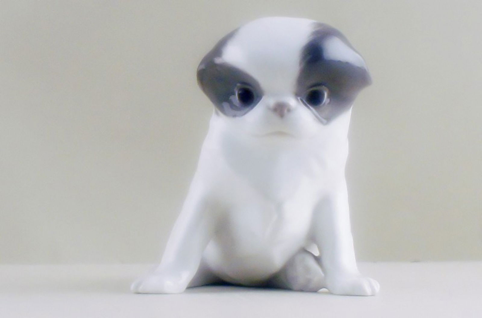 Rare Royal Copenhagen Pekingese puppy. Number 448.: Title: Rare Royal Copenhagen Pekingese puppy. Number 448. Description: Rare Royal Copenhagen Pekingese puppy. Number 448. Height 14.5 cm. 17 cm. long. Factory first, excellent condition. Artist Erik