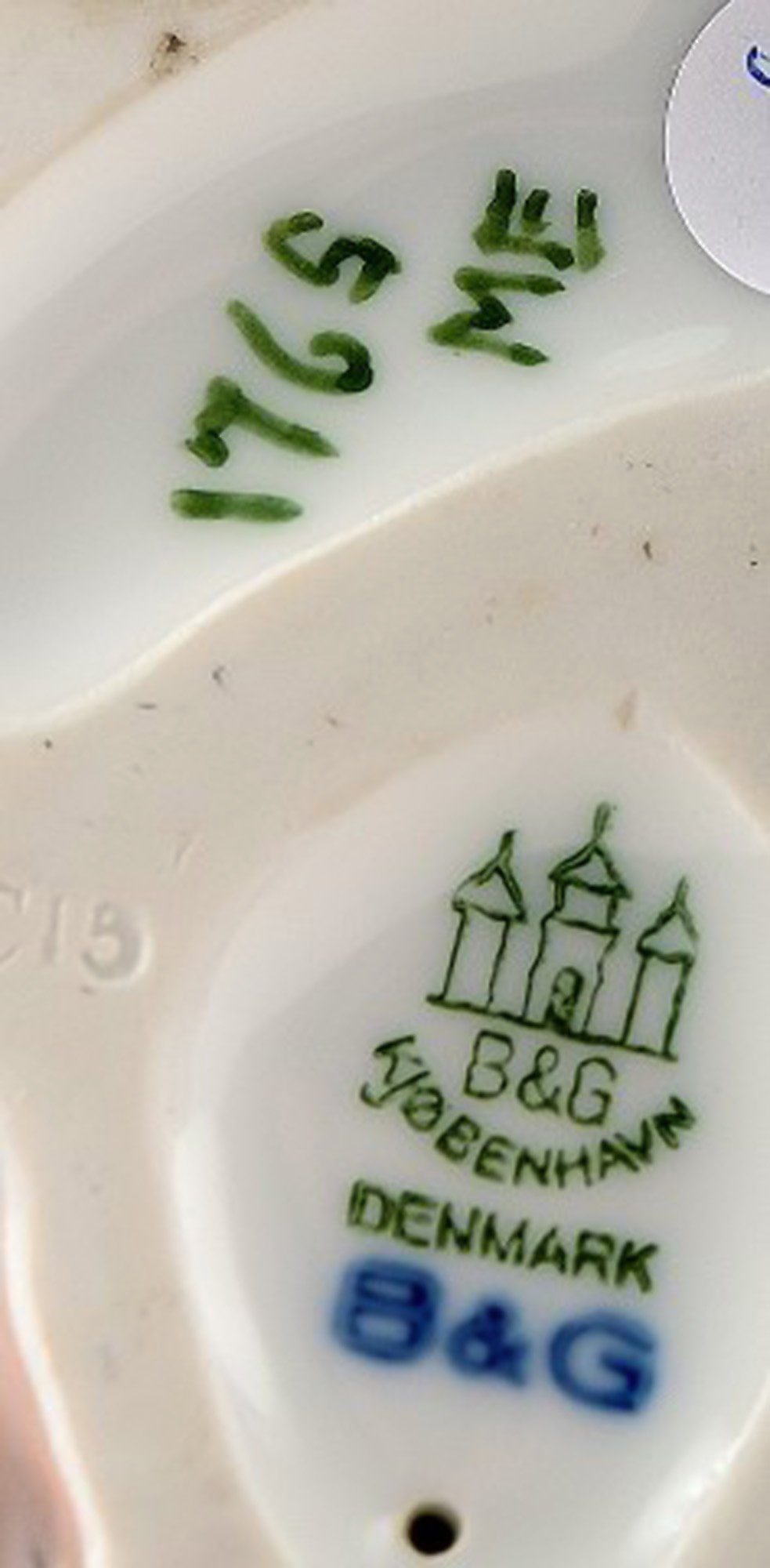 Bing & Grondahl 1765, standing German shepherd. - 3